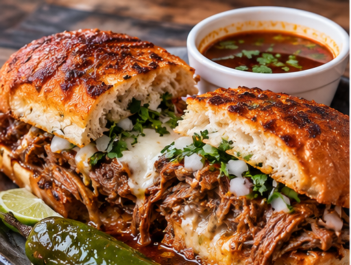 Torta de birria